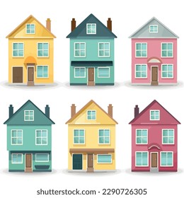 Ilustración aislada del vector de la casa