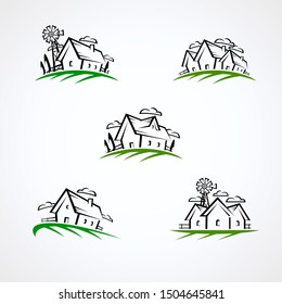 House set.Collection icon house. Vector