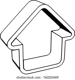 House shape in 3D 