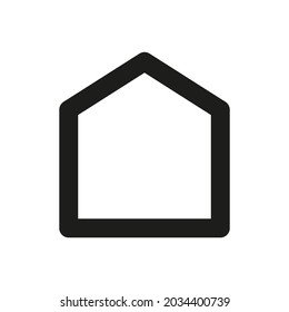House shape icon on white background