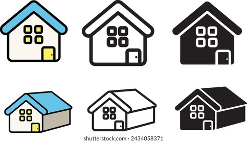 House Shape Illustration - Line Icon
