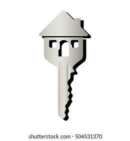 house shaped key icon image 