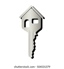 house shaped key icon image 