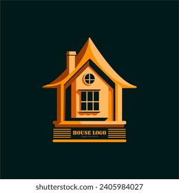 diseño de logotipo en forma de casa, adecuado para marcas de construcción, ventas de viviendas e inmuebles