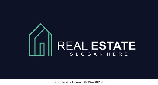 A house shaped logo for real estate