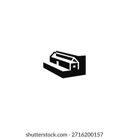 House shaped steps logo design.
