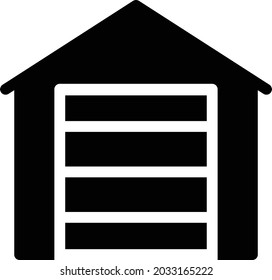 house shelter vector glyph flat icon