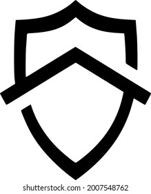 House Shield Line Art Logo Inspiration