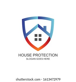 House and Shield Logo Design