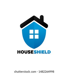 House Shield Logo Template Design Vector, Emblem, Design Concept, Creative Symbol, Icon