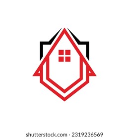 House shield protection logo design template, Home Shield Logo Design Vector property company real estate