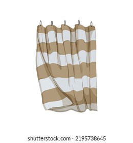 house shower bathroom curtain cartoon. house shower bathroom curtain sign. isolated symbol vector illustration