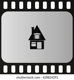 House sign. Flat icon.