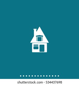 House sign. Flat icon.