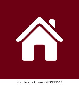 House sign icon, vector illustration. Flat design style