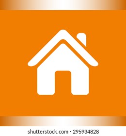 House sign icon, vector illustration. Flat design style