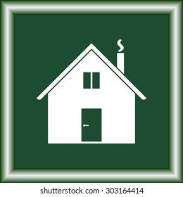House sign icon, vector illustration. Flat design style