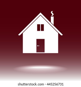 House sign icon, vector illustration. Flat design style