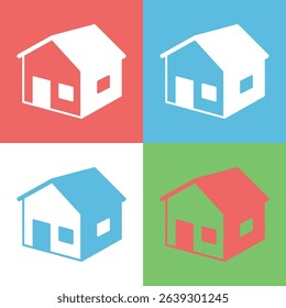 House sign symbol vector flat icon