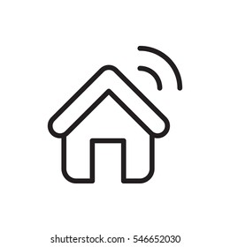 house signal icon vector illustration sign symbol