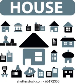 house signs. vector