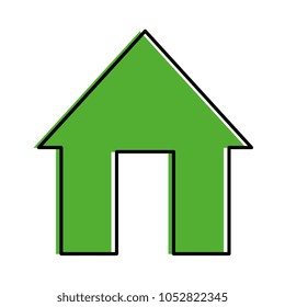 house silhouette isolated icon