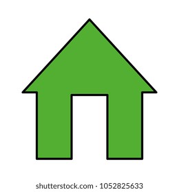house silhouette isolated icon
