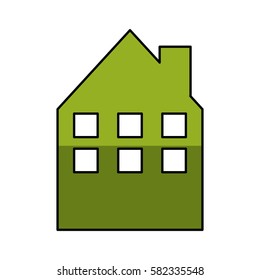 house silhouette isolated icon