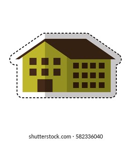 house silhouette isolated icon