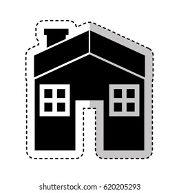 house silhouette isolated icon