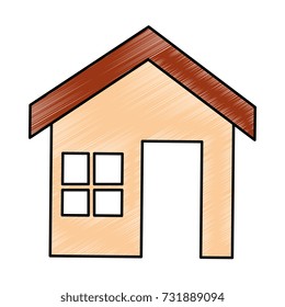 house silhouette isolated icon