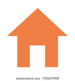 house silhouette isolated icon