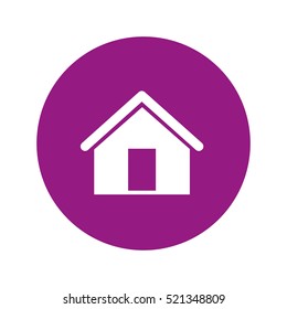house silhouette isolated icon vector illustration design