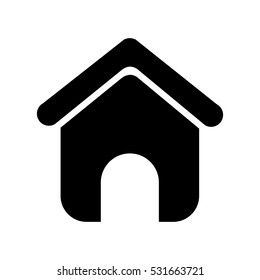 house silhouette isolated icon vector illustration design