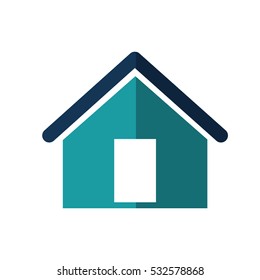 house silhouette isolated icon vector illustration design