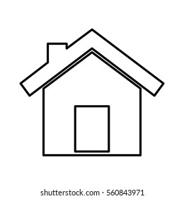house silhouette isolated icon vector illustration design