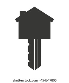 house silhouette real estate icon vector isolated