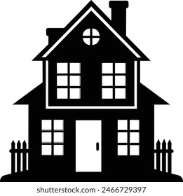 house silhouette vector design Clean and Elegant