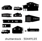 House silhouettes.