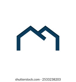 Diseño de logotipo de arquitectura de concepto simple de casa