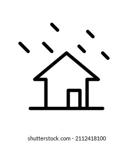 house, Simple icon design, editable stroke with eps10 file format