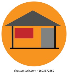 House simple illustration clip art vector


