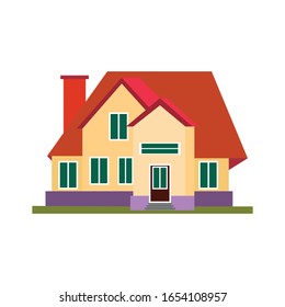 house simple illustration vector clip art