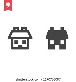 house simple vector icon