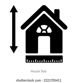 House Size And Construction Icon Concept