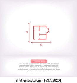 House size iconvector icon , lorem ipsum Flat design