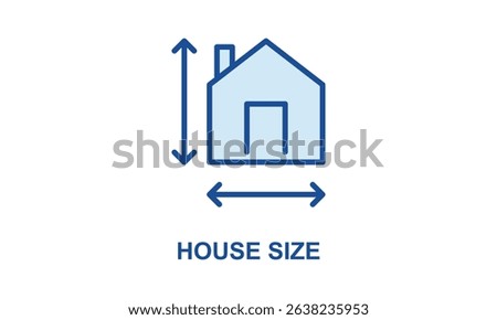 House Size Vector Icon Isolated On White Background