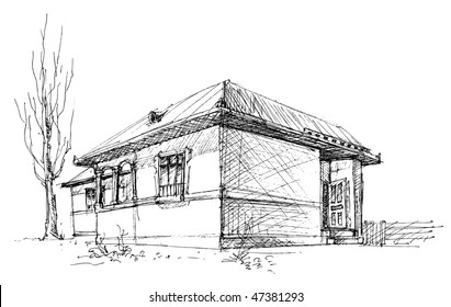 Houses Pencil Drawings Images Stock Photos Vectors Shutterstock