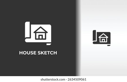 House Sketch Vector, Icon Or Logo Sign Isolated Symbol Illustration