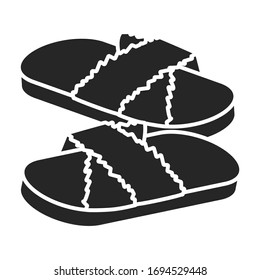 Icono vectorial de la casa.Icono vectorial negro aislado en el deslizador de fondo blanco.